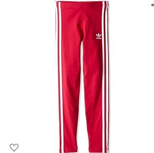 Adidas Red Leggings NWT L Girls / XS Womens